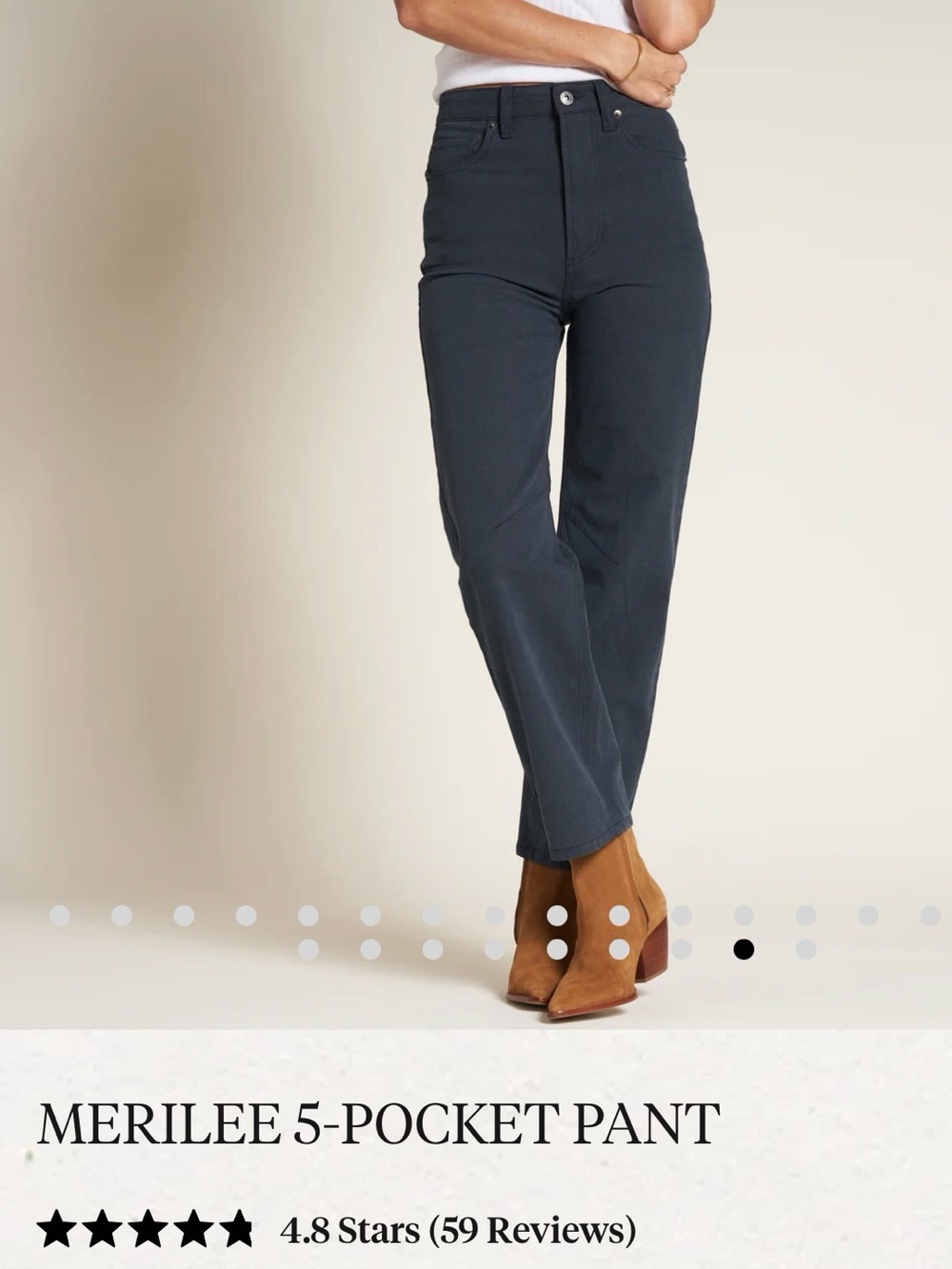 Merilee High-Rise 5-Pocket Jeans - Charcoal
